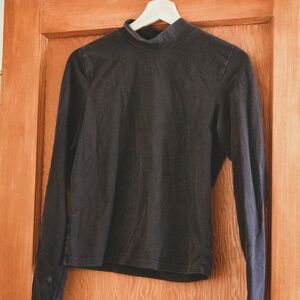 American Apparel Mock Neck Long Sleeve